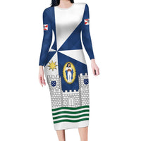 Faro Portugal Family Matching Long Sleeve Bodycon Dress and Hawaiian Shirt Sporty Style - Wonder Print Shop