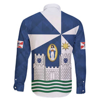 Faro Portugal Family Matching Off The Shoulder Long Sleeve Dress and Hawaiian Shirt Sporty Style - Wonder Print Shop