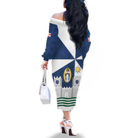 Faro Portugal Family Matching Off The Shoulder Long Sleeve Dress and Hawaiian Shirt Sporty Style - Wonder Print Shop