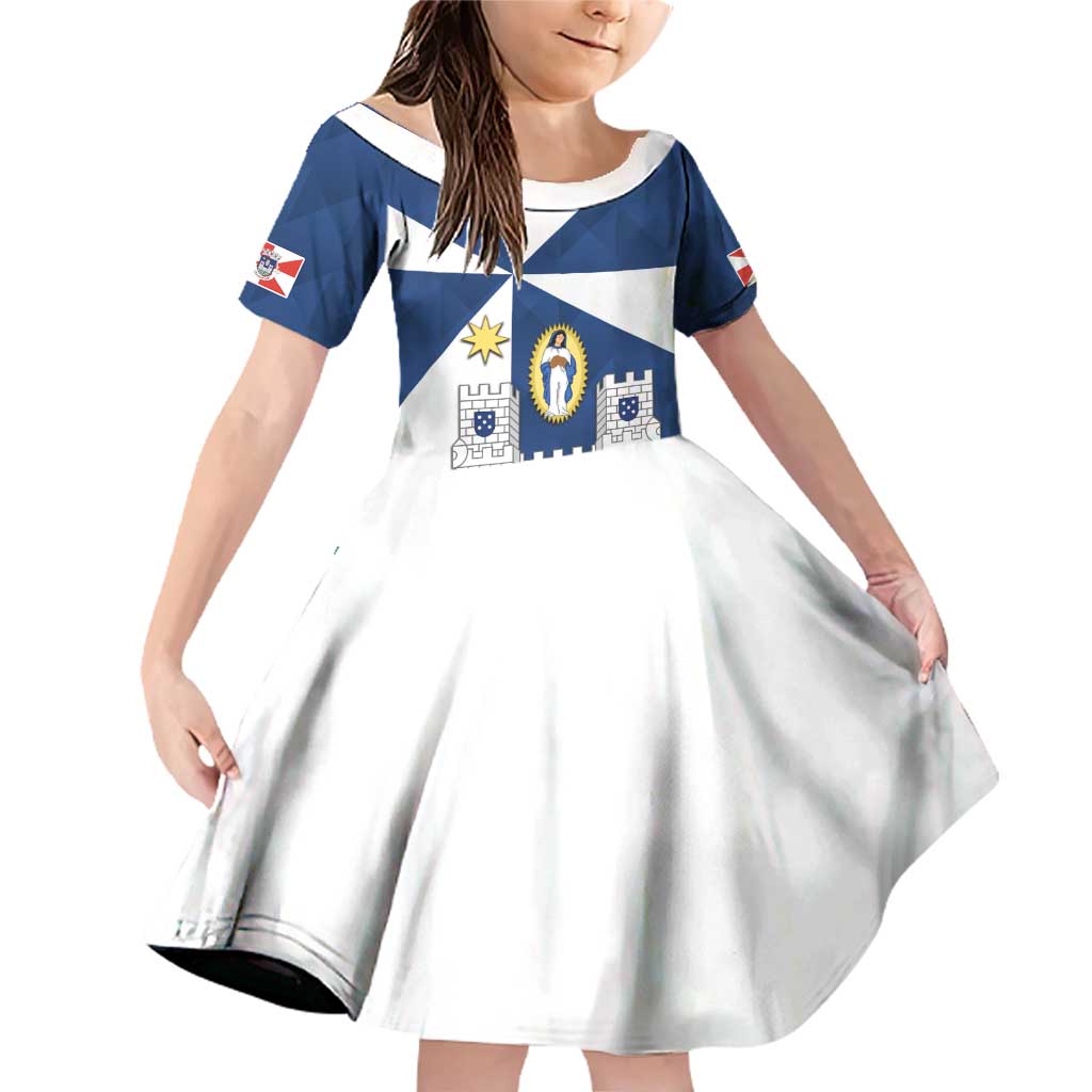 Faro Portugal Family Matching Off Shoulder Short Dress and Hawaiian Shirt Sporty Style - Wonder Print Shop