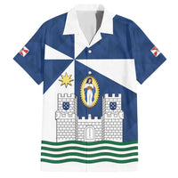 Faro Portugal Family Matching Off Shoulder Short Dress and Hawaiian Shirt Sporty Style - Wonder Print Shop