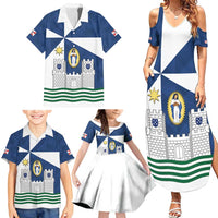 Faro Portugal Family Matching Summer Maxi Dress and Hawaiian Shirt Sporty Style - Wonder Print Shop