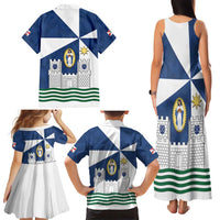 Faro Portugal Family Matching Tank Maxi Dress and Hawaiian Shirt Sporty Style - Wonder Print Shop