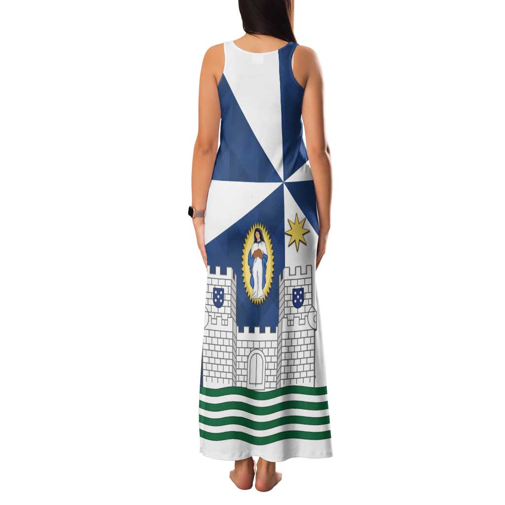 Faro Portugal Family Matching Tank Maxi Dress and Hawaiian Shirt Sporty Style - Wonder Print Shop