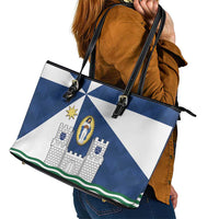 Faro Portugal Leather Tote Bag Sporty Style - Wonder Print Shop