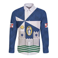 Faro Portugal Long Sleeve Button Shirt Sporty Style - Wonder Print Shop
