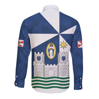 Faro Portugal Long Sleeve Button Shirt Sporty Style - Wonder Print Shop