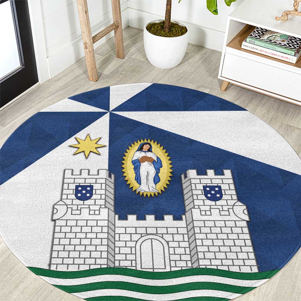 Faro Portugal Round Carpet Sporty Style - Wonder Print Shop