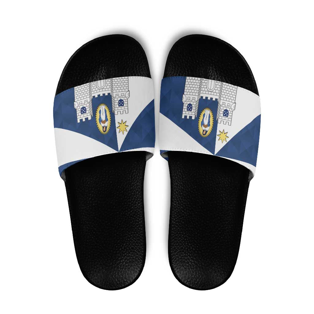 Faro Portugal Slide Sandals Sporty Style - Wonder Print Shop