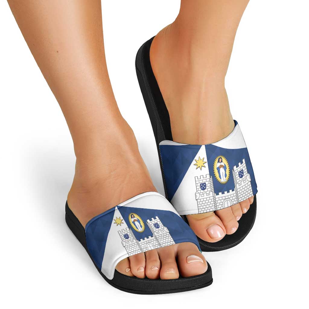 Faro Portugal Slide Sandals Sporty Style - Wonder Print Shop
