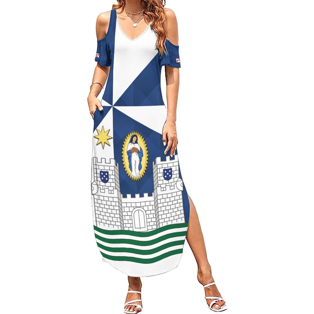 Faro Portugal Summer Maxi Dress Sporty Style - Wonder Print Shop