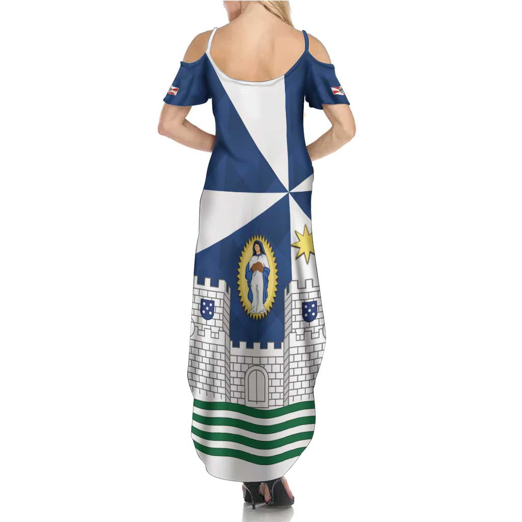 Faro Portugal Summer Maxi Dress Sporty Style - Wonder Print Shop