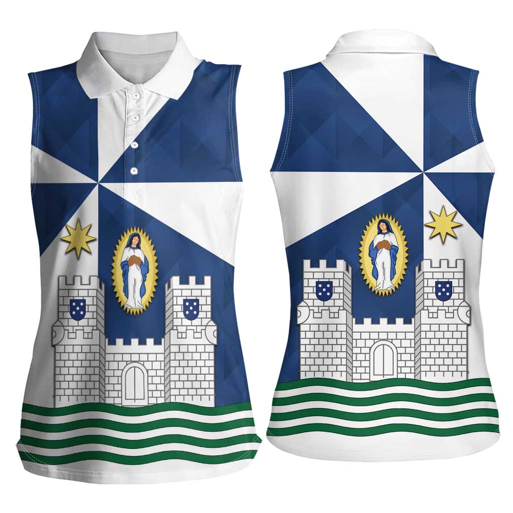 Faro Portugal Women Sleeveless Polo Shirt Sporty Style - Wonder Print Shop