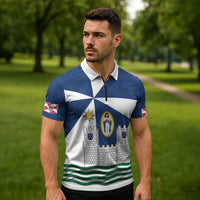 Faro Portugal Zipper Polo Shirt Sporty Style - Wonder Print Shop