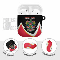 Personalized Poland Wycinanki Eagle AirPods Case Polish Traditional Floral Folk Pattern - Wonder Print Shop