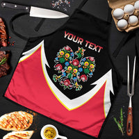 Personalized Poland Wycinanki Eagle Apron Polish Traditional Floral Folk Pattern - Wonder Print Shop