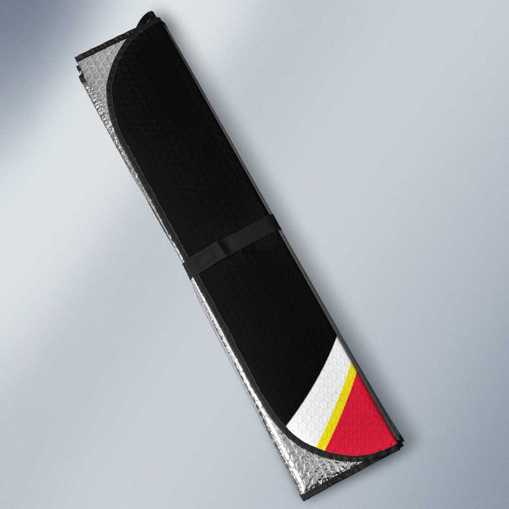 Personalized Poland Wycinanki Eagle Auto Sun Shade Polish Traditional Floral Folk Pattern - Wonder Print Shop