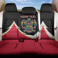 Personalized Poland Wycinanki Eagle Back Car Seat Cover Polish Traditional Floral Folk Pattern - Wonder Print Shop