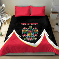 Personalized Poland Wycinanki Eagle Bedding Set Polish Traditional Floral Folk Pattern - Wonder Print Shop