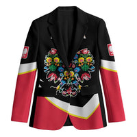 Personalized Poland Wycinanki Eagle Blazer Polish Traditional Floral Folk Pattern - Wonder Print Shop