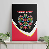 Personalized Poland Wycinanki Eagle Canvas Wall Art Polish Traditional Floral Folk Pattern - Wonder Print Shop