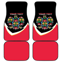 Personalized Poland Wycinanki Eagle Car Mats Polish Traditional Floral Folk Pattern - Wonder Print Shop
