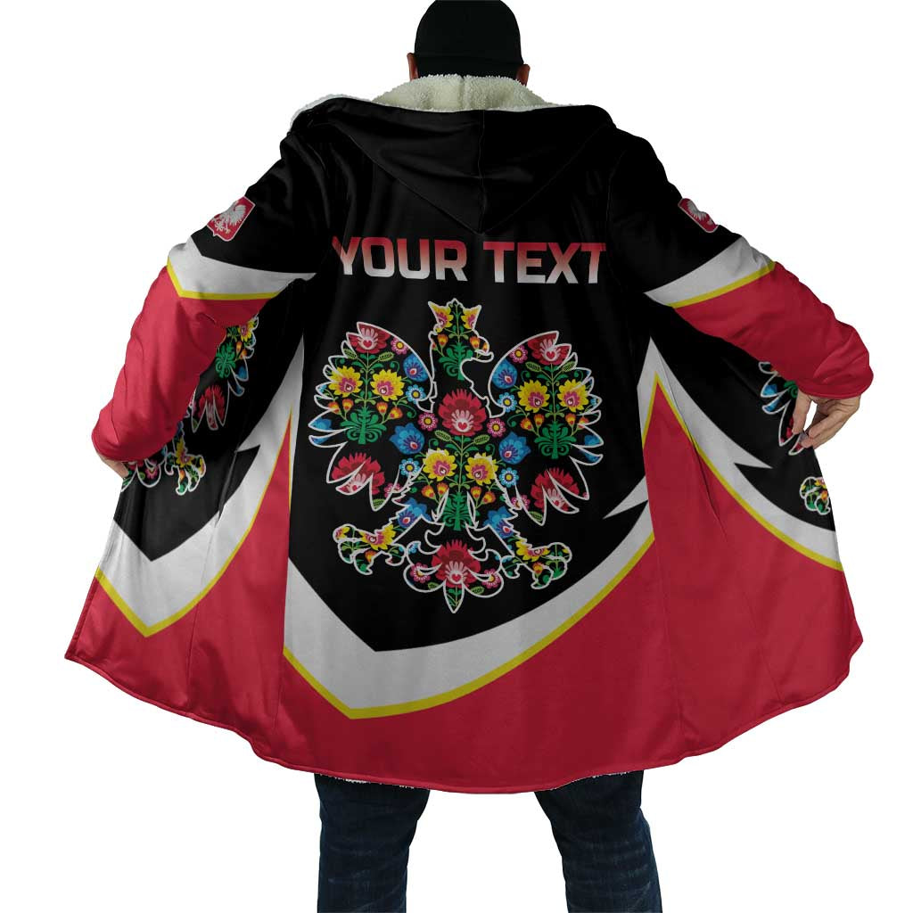 Personalized Poland Wycinanki Eagle Cloak Polish Traditional Floral Folk Pattern - Wonder Print Shop