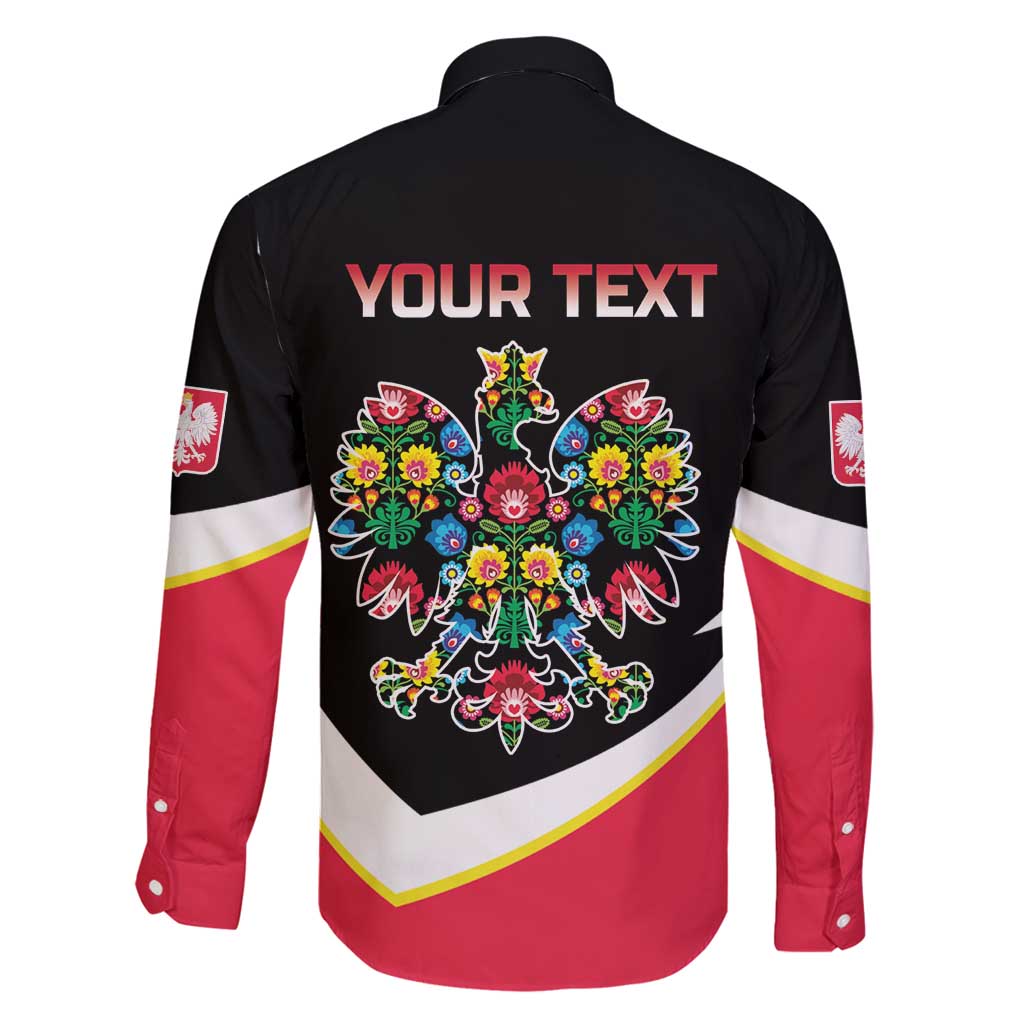 Personalized Poland Wycinanki Eagle Family Matching Long Sleeve Bodycon Dress and Hawaiian Shirt Polish Traditional Floral Folk Pattern - Wonder Print Shop