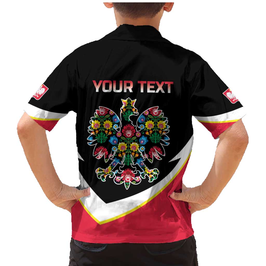 Personalized Poland Wycinanki Eagle Family Matching Mermaid Dress and Hawaiian Shirt Polish Traditional Floral Folk Pattern - Wonder Print Shop