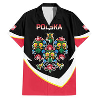 Personalized Poland Wycinanki Eagle Family Matching Mermaid Dress and Hawaiian Shirt Polish Traditional Floral Folk Pattern - Wonder Print Shop