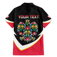 Personalized Poland Wycinanki Eagle Family Matching Mermaid Dress and Hawaiian Shirt Polish Traditional Floral Folk Pattern - Wonder Print Shop