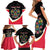 Personalized Poland Wycinanki Eagle Family Matching Short Sleeve Bodycon Dress and Hawaiian Shirt Polish Traditional Floral Folk Pattern - Wonder Print Shop