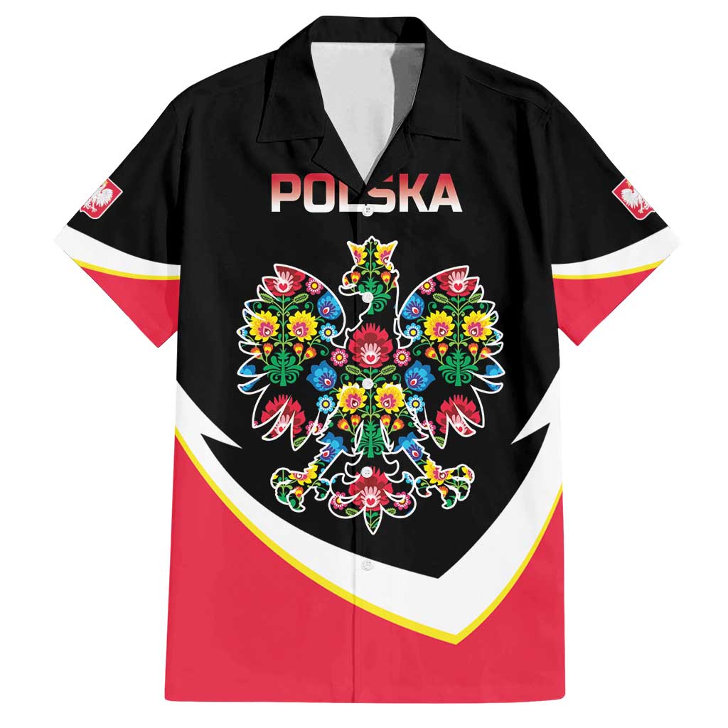 Personalized Poland Wycinanki Eagle Family Matching Tank Maxi Dress and Hawaiian Shirt Polish Traditional Floral Folk Pattern - Wonder Print Shop