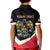 Personalized Poland Wycinanki Eagle Kid Polo Shirt Polish Traditional Floral Folk Pattern - Wonder Print Shop