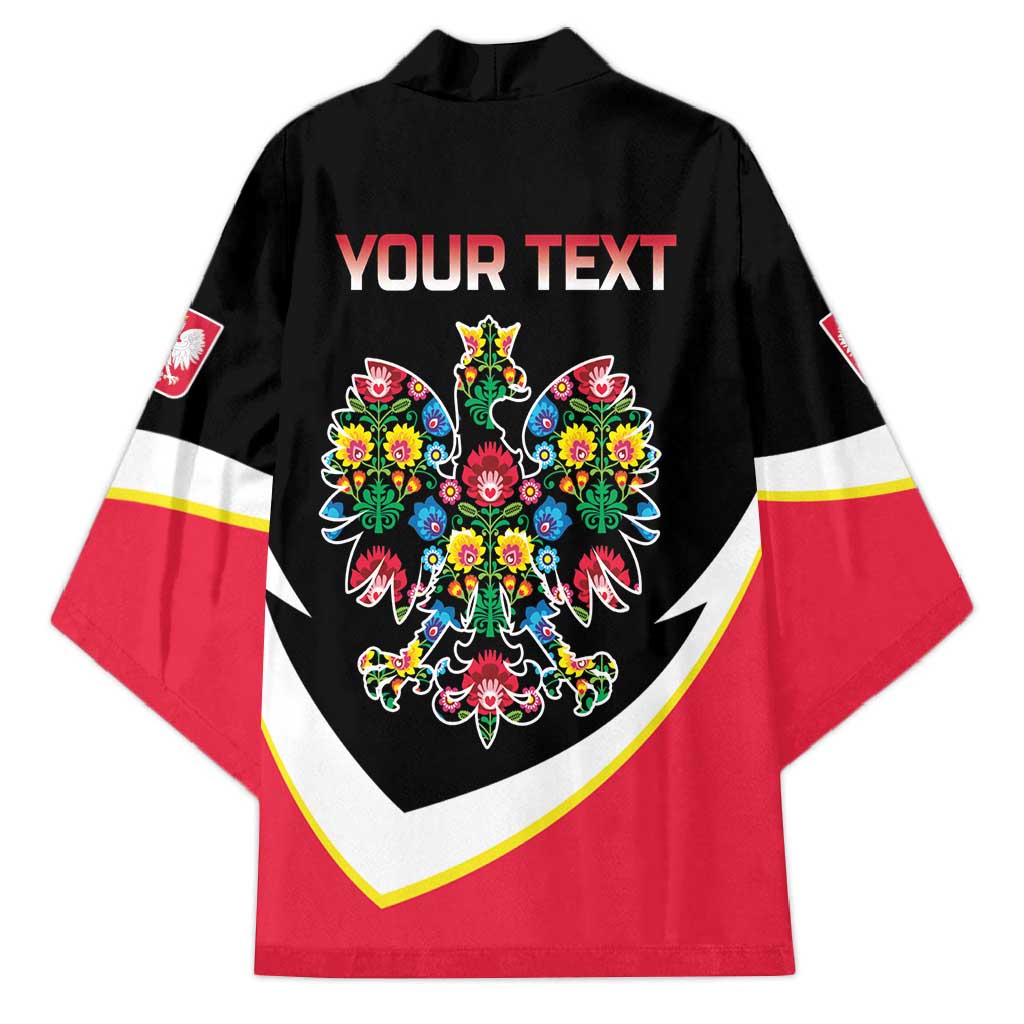 Personalized Poland Wycinanki Eagle Kimono Polish Traditional Floral Folk Pattern - Wonder Print Shop