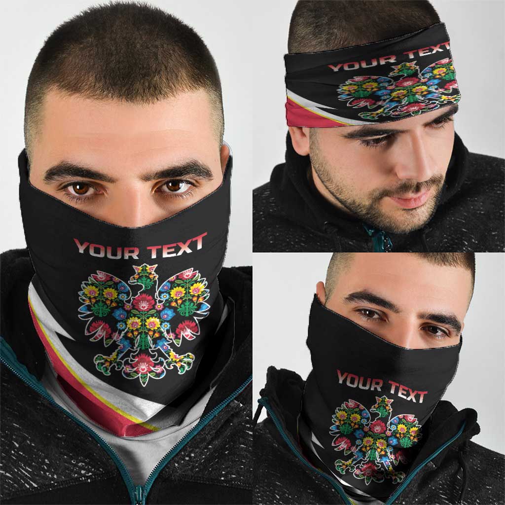 Personalized Poland Wycinanki Eagle Neck Gaiter Polish Traditional Floral Folk Pattern LT18