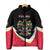 Personalized Poland Wycinanki Eagle Padded Jacket Polish Traditional Floral Folk Pattern - Wonder Print Shop