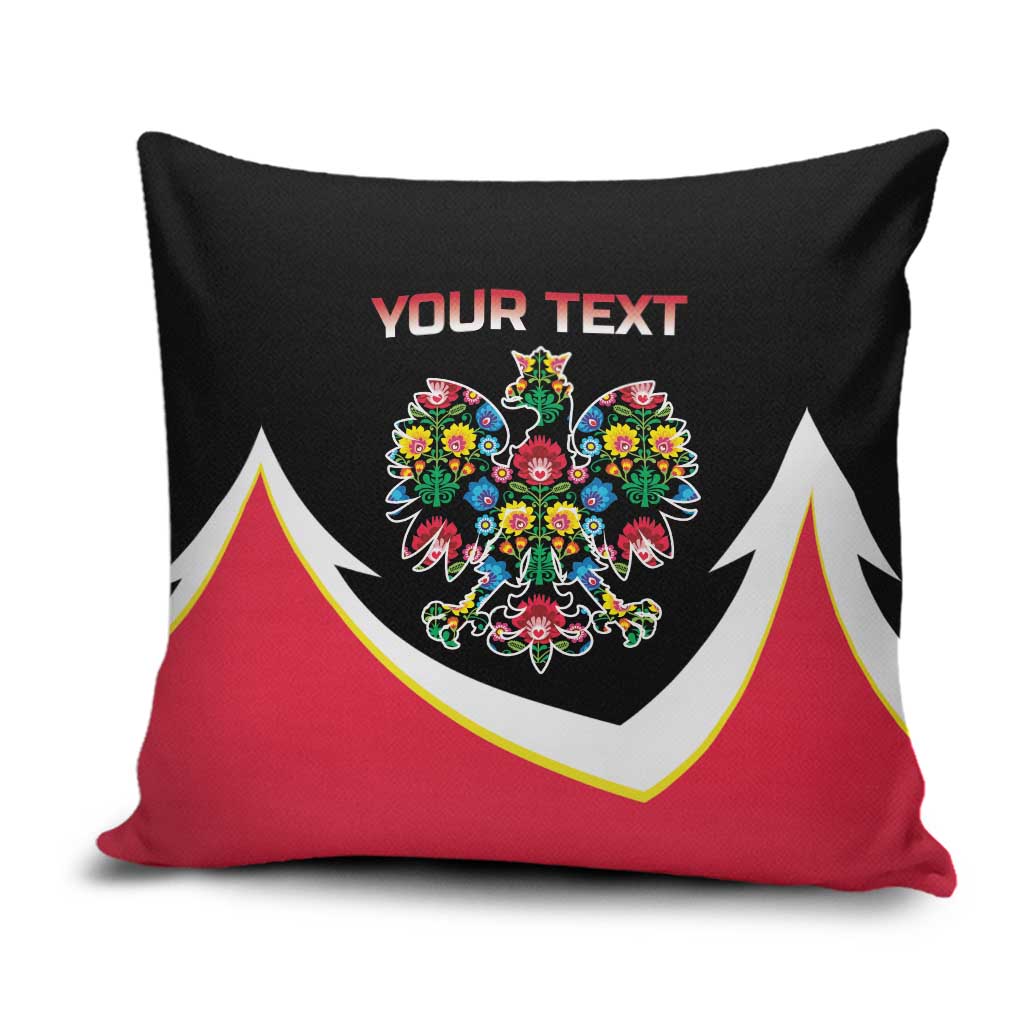 Personalized Poland Wycinanki Eagle Pillow Cover Polish Traditional Floral Folk Pattern - Wonder Print Shop