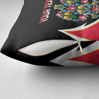 Personalized Poland Wycinanki Eagle Pillow Cover Polish Traditional Floral Folk Pattern - Wonder Print Shop