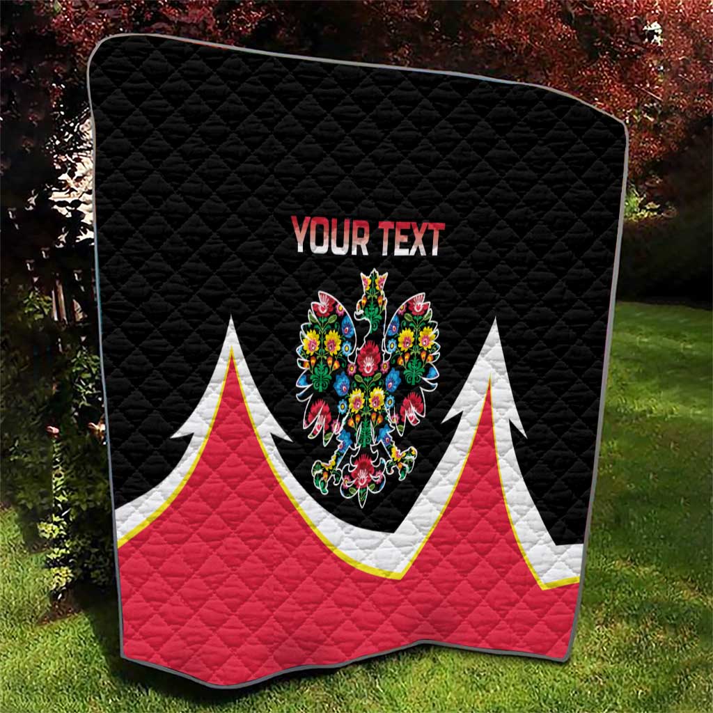 Personalized Poland Wycinanki Eagle Quilt Polish Traditional Floral Folk Pattern - Wonder Print Shop