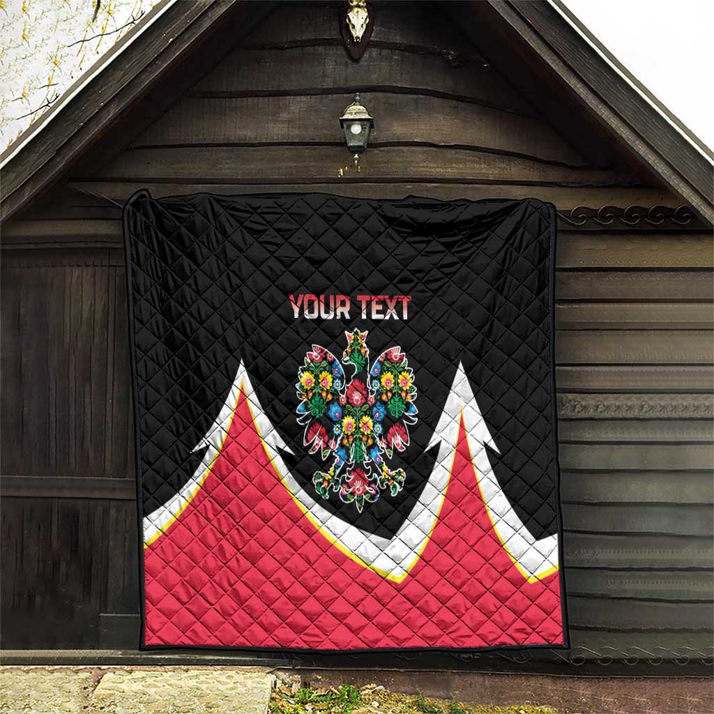 Personalized Poland Wycinanki Eagle Quilt Polish Traditional Floral Folk Pattern - Wonder Print Shop