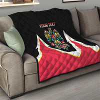 Personalized Poland Wycinanki Eagle Quilt Polish Traditional Floral Folk Pattern - Wonder Print Shop