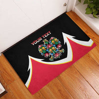 Personalized Poland Wycinanki Eagle Rubber Doormat Polish Traditional Floral Folk Pattern - Wonder Print Shop