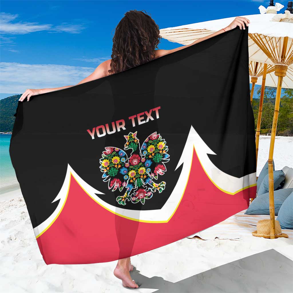 Personalized Poland Wycinanki Eagle Sarong Polish Traditional Floral Folk Pattern - Wonder Print Shop
