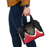 Personalized Poland Wycinanki Eagle Shoulder Handbag Polish Traditional Floral Folk Pattern - Wonder Print Shop