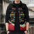 Personalized Poland Wycinanki Eagle Sleeveless Puffer Jacket Polish Traditional Floral Folk Pattern - Wonder Print Shop