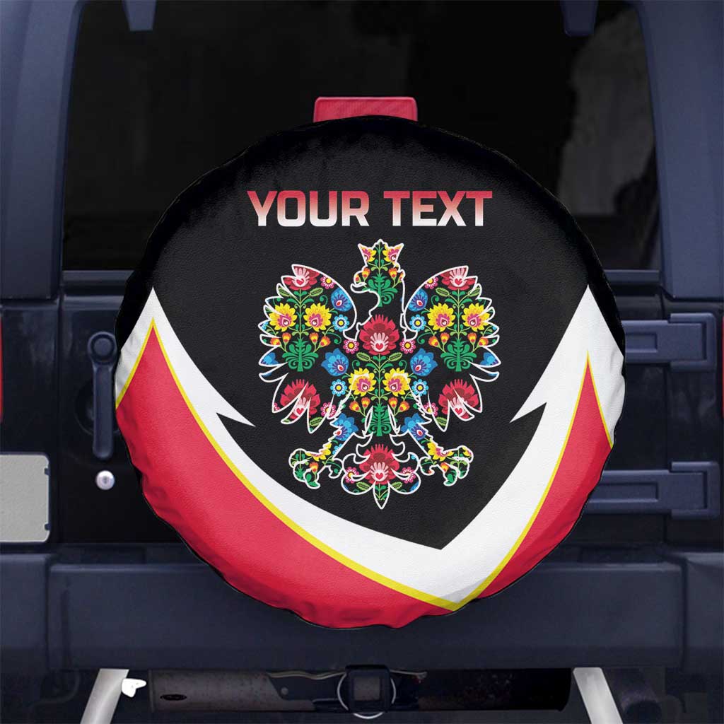 Personalized Poland Wycinanki Eagle Spare Tire Cover Polish Traditional Floral Folk Pattern - Wonder Print Shop