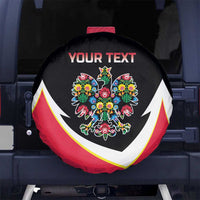 Personalized Poland Wycinanki Eagle Spare Tire Cover Polish Traditional Floral Folk Pattern - Wonder Print Shop