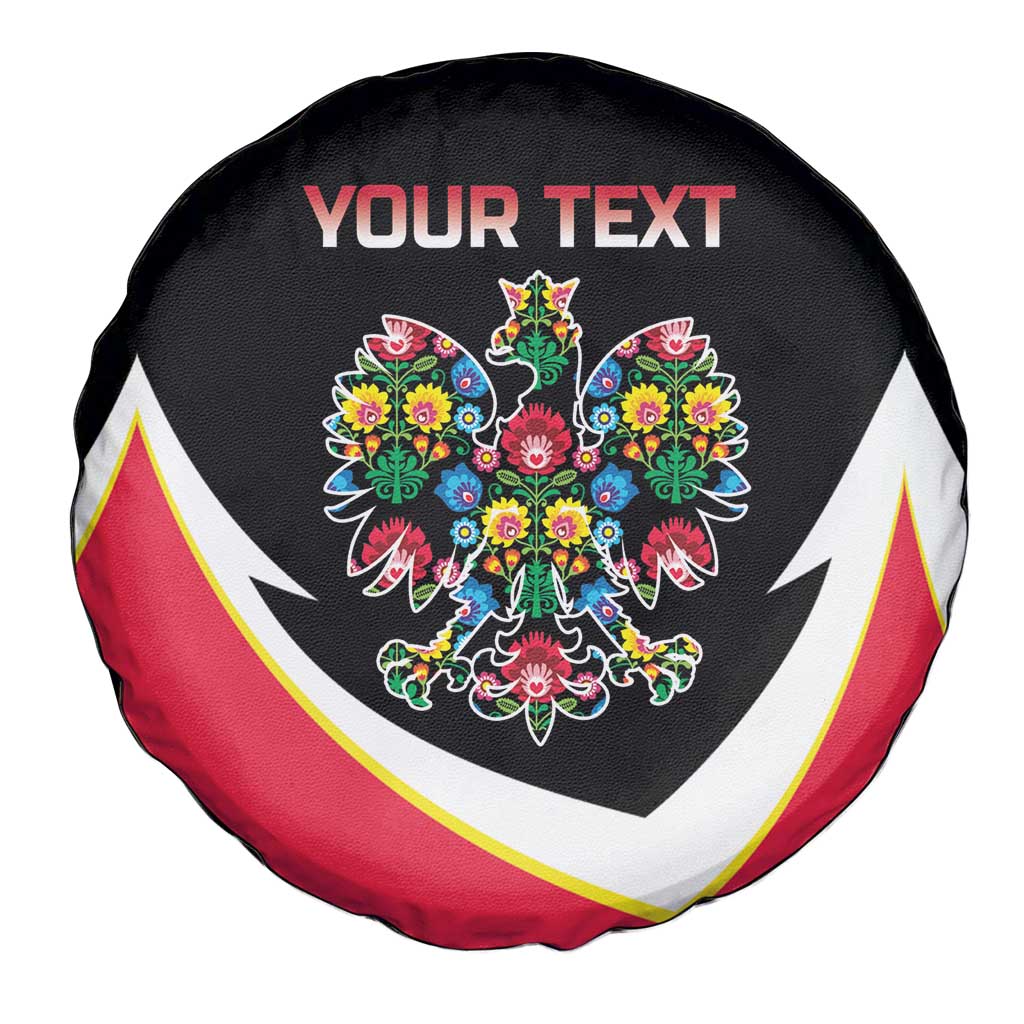 Personalized Poland Wycinanki Eagle Spare Tire Cover Polish Traditional Floral Folk Pattern - Wonder Print Shop