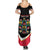 Personalized Poland Wycinanki Eagle Summer Maxi Dress Polish Traditional Floral Folk Pattern - Wonder Print Shop